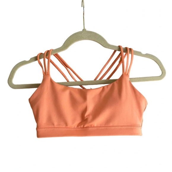 GAP FIT ECLIPSE PEACH STRAPPY SPORTS BRA - Picture 1 of 4